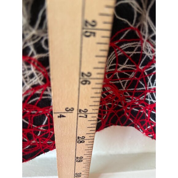 Cover Charge Womens Medium Abstract Swing Jacket Red Black Gray - Picture 8 of 8